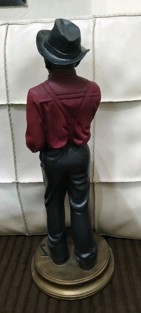 Vintage cazcı büyük boy heykel - 3