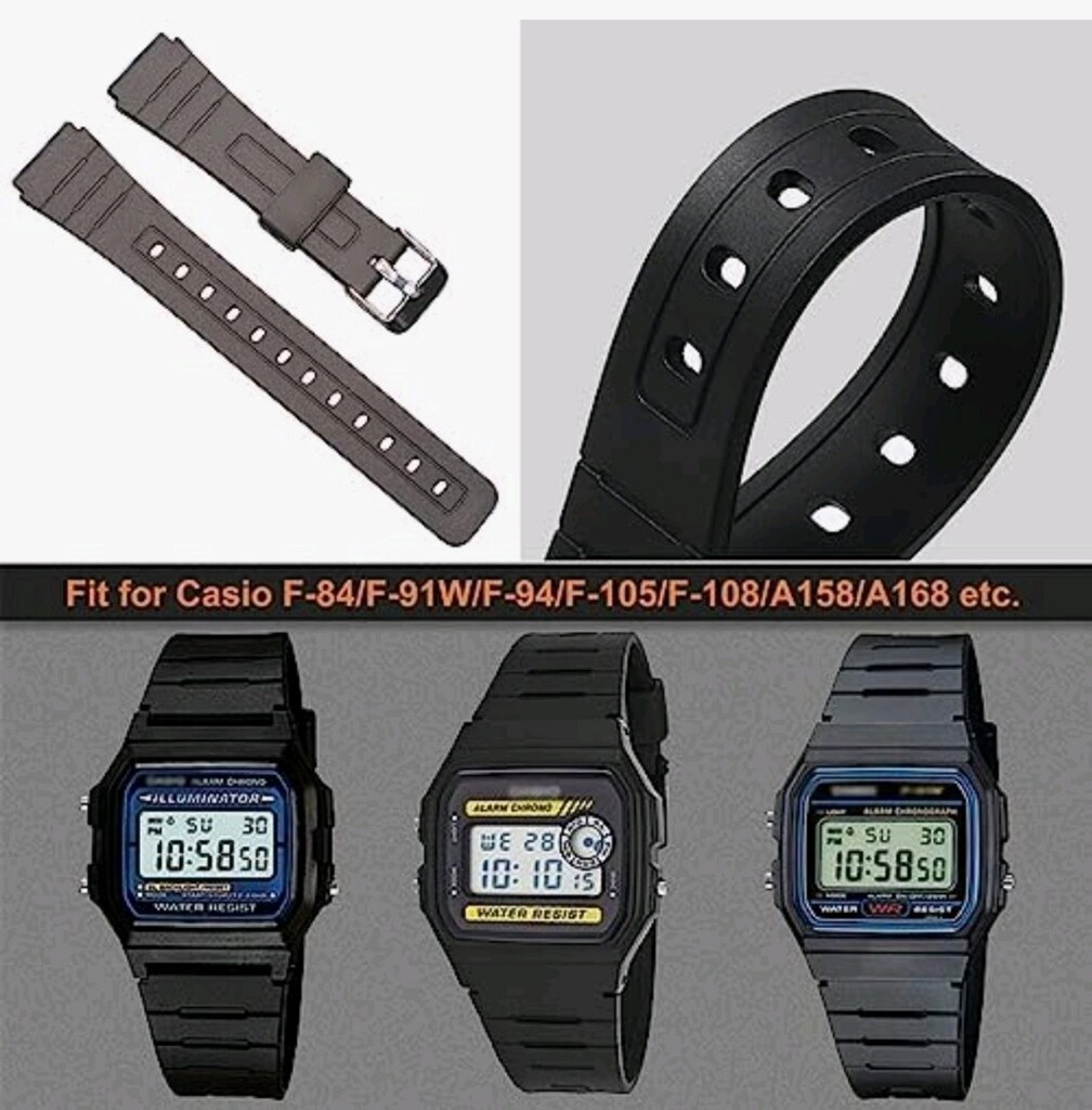 Casio F-84/F-91W/F-94/F-105/A158/A168 için Yedek Bant, Casio A158 Seri - 5