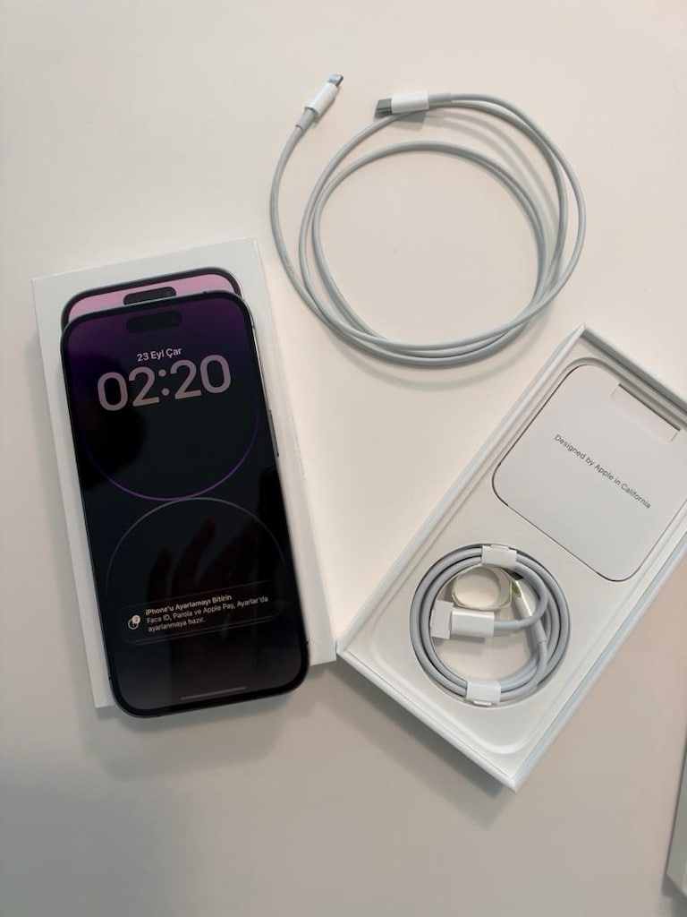 TR cihazı kutulu iPhone 14 Pro 128GB Mor ve magsafe kılıf - 6