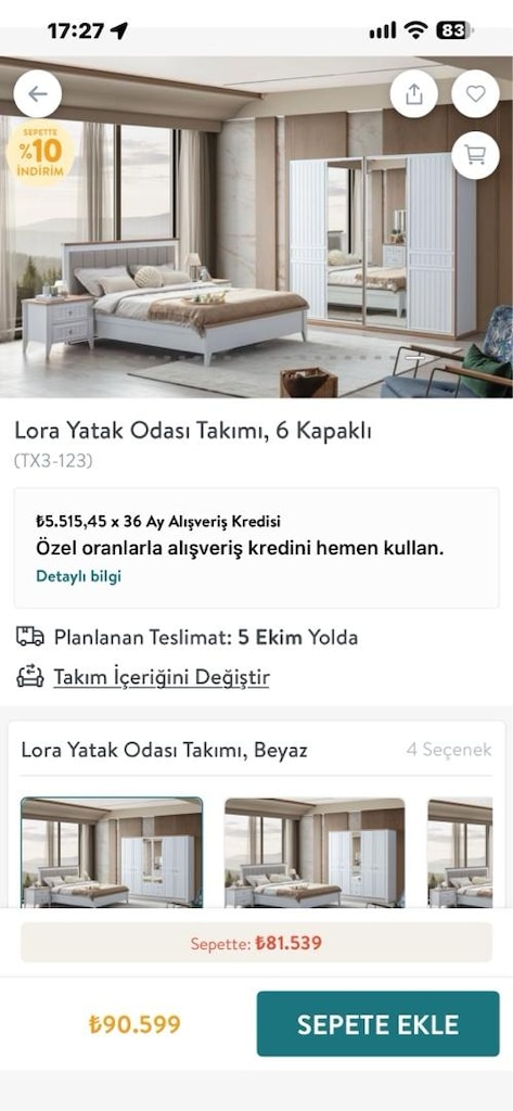 Vivense Lora Yatak Odası Takımı - 9
