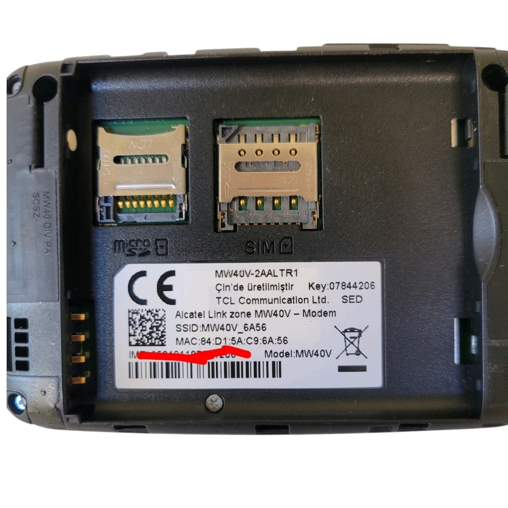 Alcatel mw40v vın wifi SIMKARTLI modem - 2