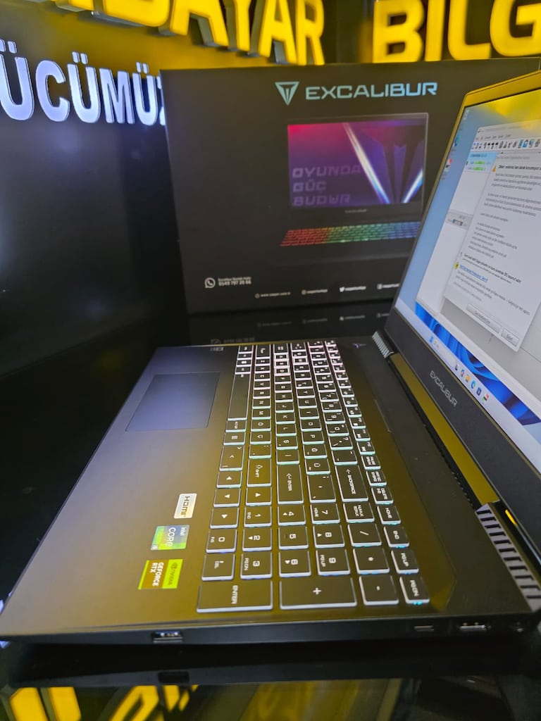 EXCALİBUR İ5 12450H 16 GB RAM RTX3050 512GB SSD SIFIRDAN FARKSIZ - 3