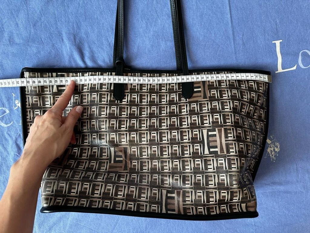 Gerçek Deri Fendi Desen Benzeri Çanta - 9