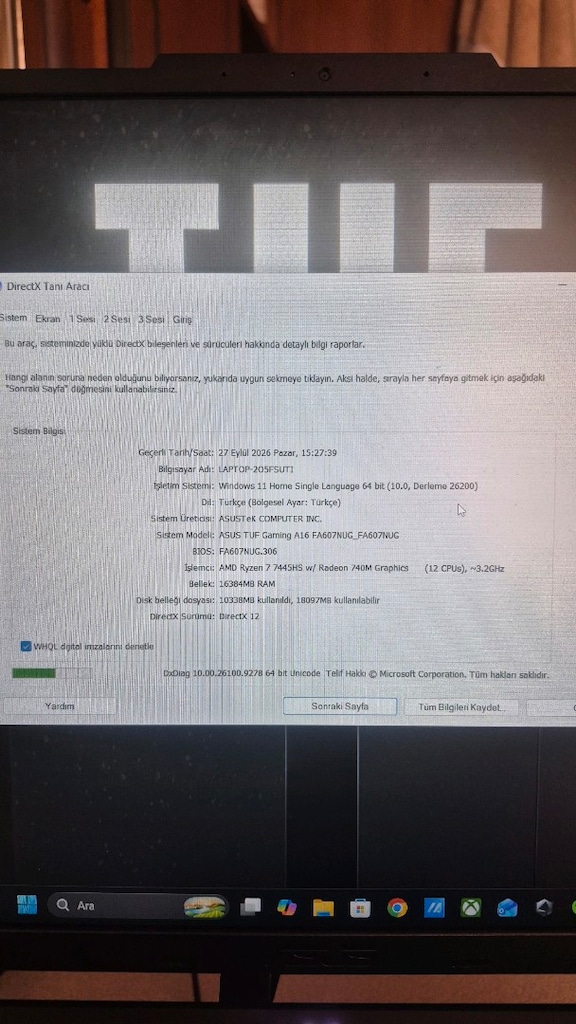 Asus Tuf Gaming A16 7.nesil - 3