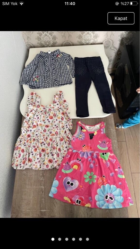 24/36 ay 2/3 yaş sayılı giyilmiş lcw H&m koton ürünleri - 5