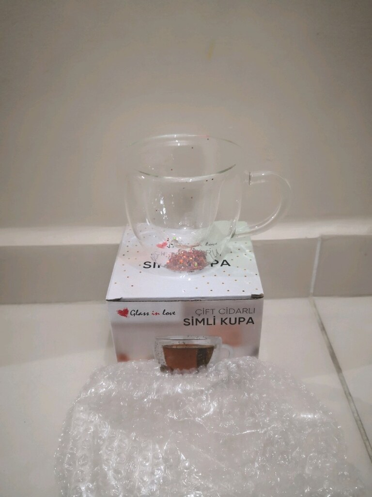simli kupa bardak çift cidarlı 150 ml - 6