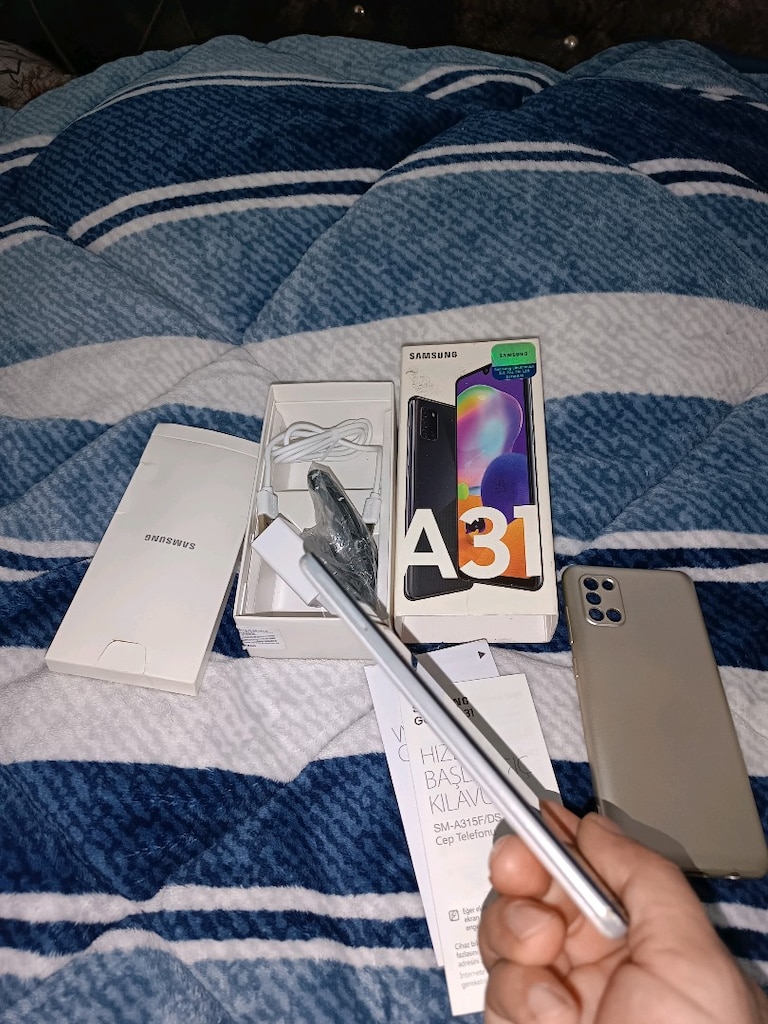 Samsung a31 128gb hafıza 4gb ram yurtiçi cihazı ciftsimli orjinal - 12