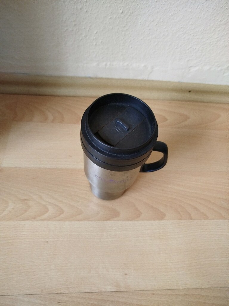 Dişi çelik kulplu kapaklı sızdırmaz kahve matarası termosu boy 19 cm - 12