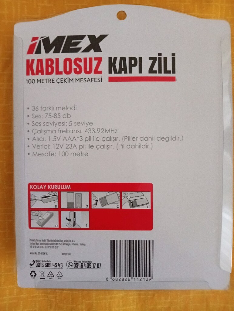 kablosuz kapı zili - 2