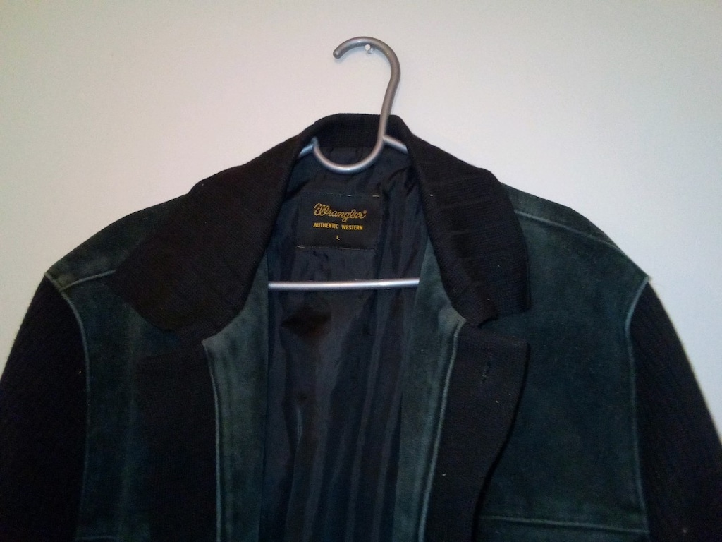 Wrangler süet derive örgü triko mont xxl boy 77 en 56 kol 65 harika - 2