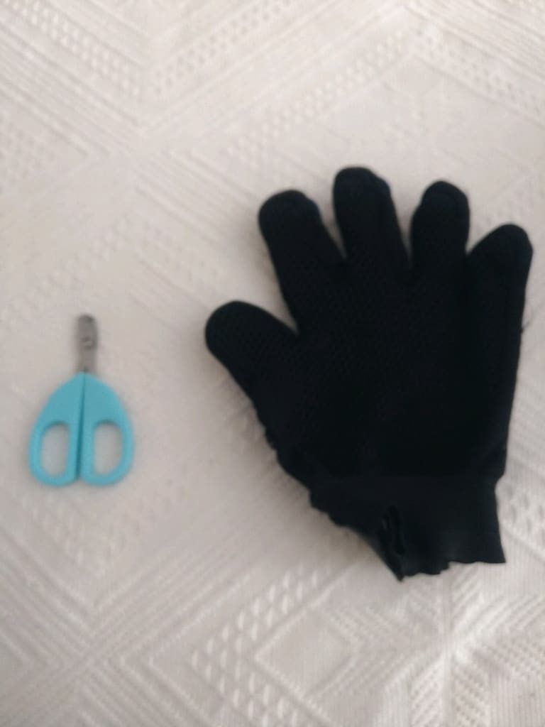 kedi tüyü toplama eldiveni ve tırnak makası - 6