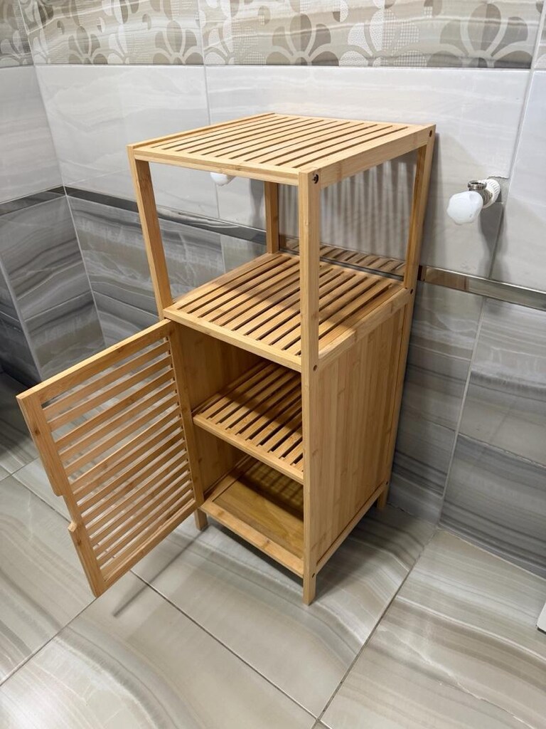 Banyo Dolabı Bambu - 3