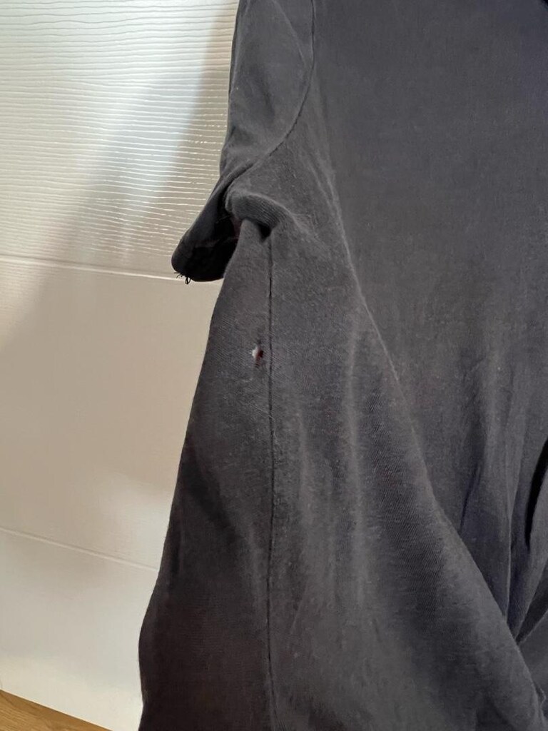 Siyah Beli Bağcıklı T-Shirt - 4