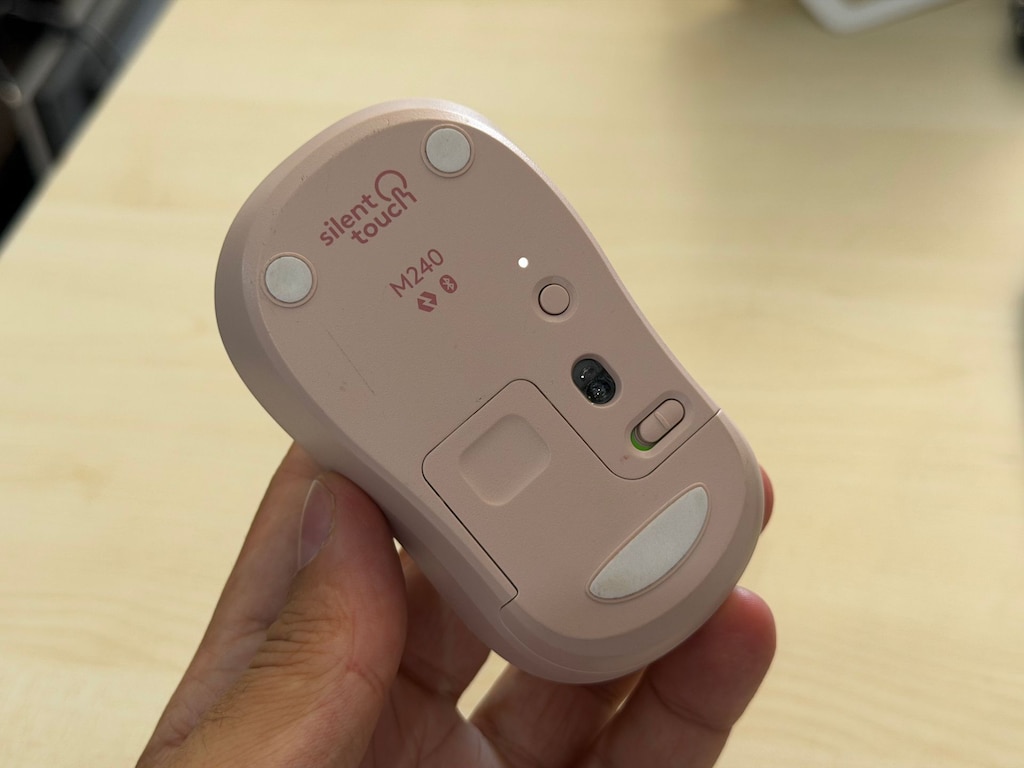 Logitech M240 Pembe Sessiz Optik Kablosuz Mouse - 2