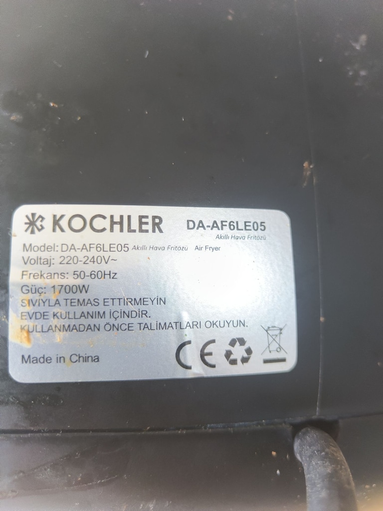 Airfry (Kochler DA-AF6LE05) Akıllı Hava Fritözü - 6