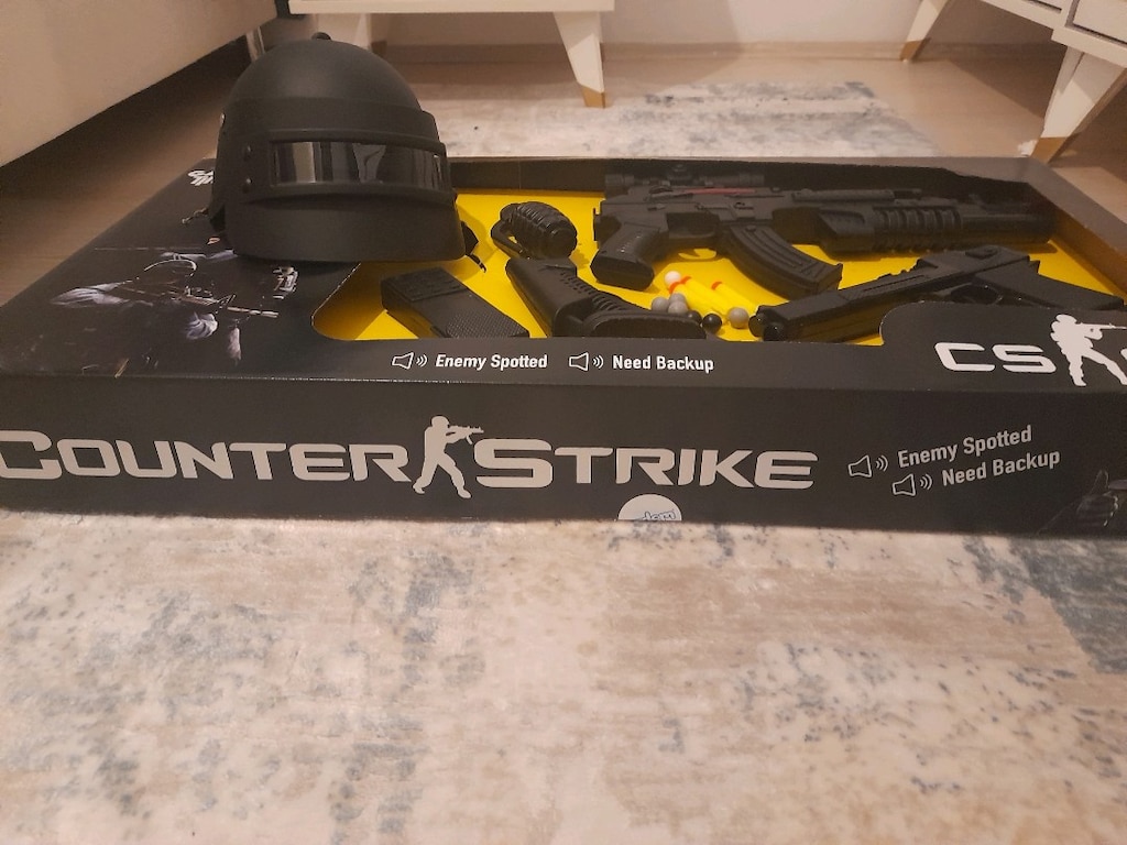 counter strike kask ve silah seti oyuncak - 4