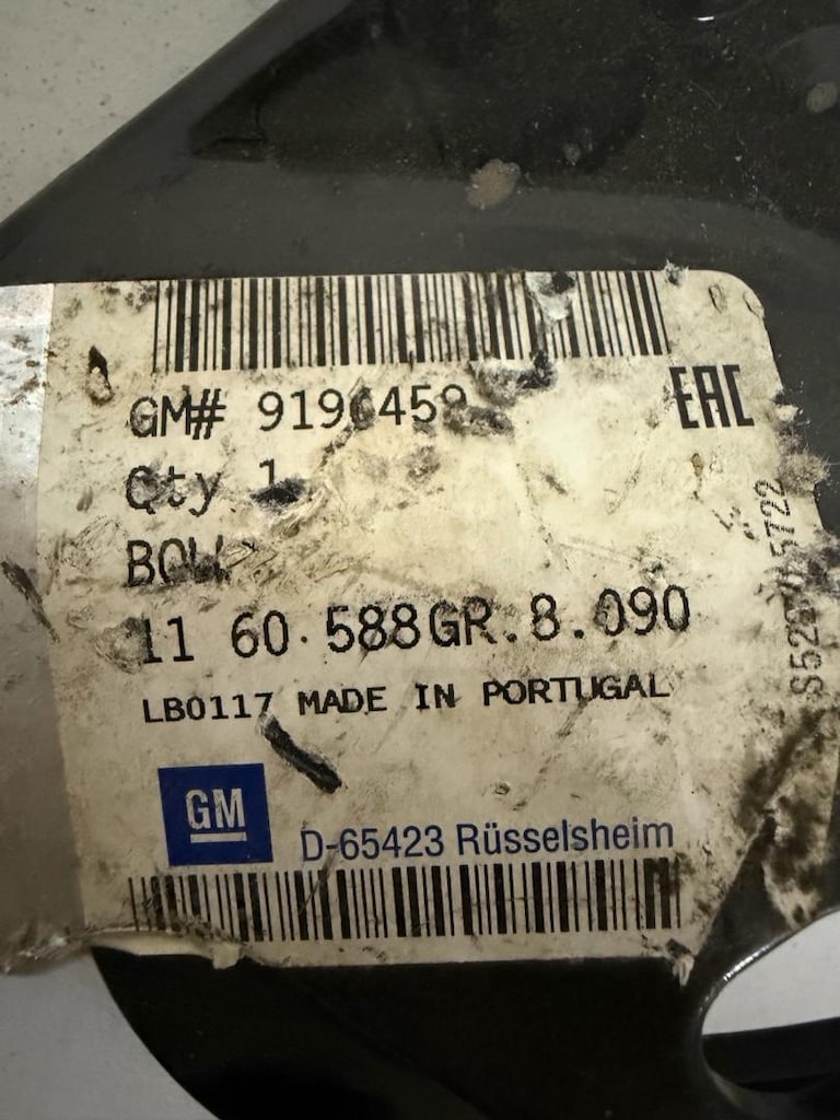 Opel Corsa C Motor Kaputu Sağ Menteşesi Orijinal 9196459 - 1160558 - 3