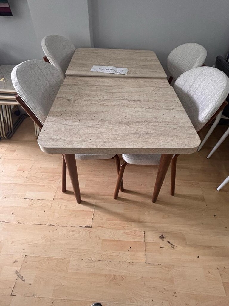 Kampanyalı Yemek masası 4 adet sandalye - 5