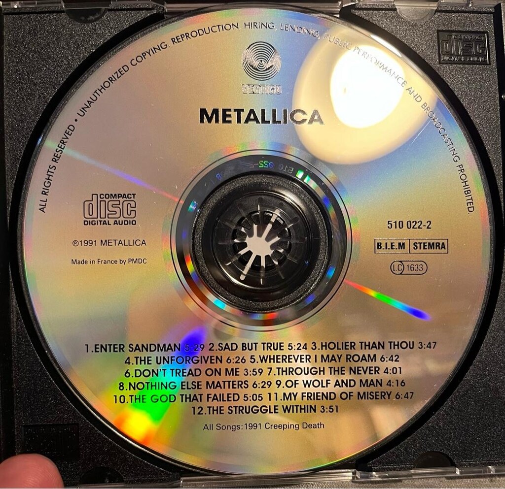 Metallica - Black Album Cd - 4