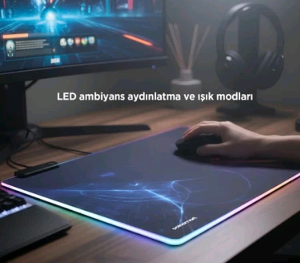 Polosmart PGM40 ışıklı Mouse pad. Sıfır kutusunda. - 5
