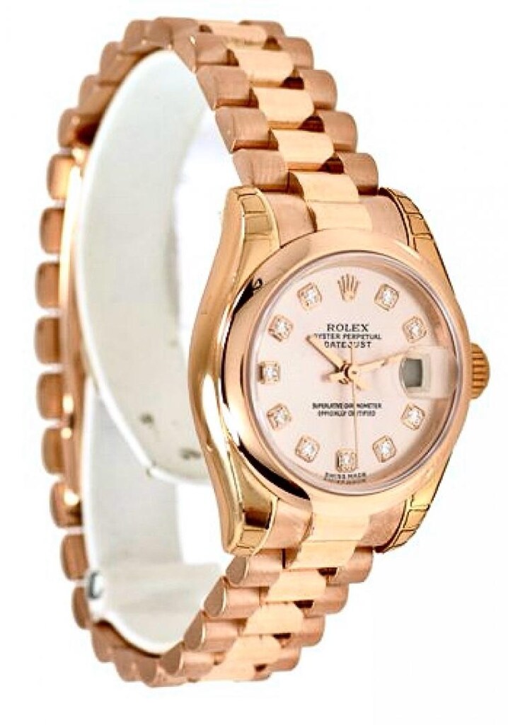 ‼İTHAL/SIFIR/KADIN/Rolex DateJust,Komple 18Kt.Gold,Pırlanta Kadran - 11