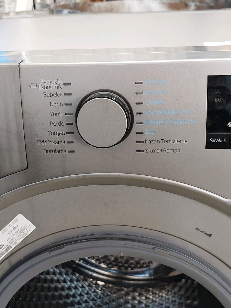 BEKO 9 KG GRİ ÇAMAŞIR MAKİNESİ İZMİR İÇİ 3 AY GARANTİMİZ VARDIR - 6
