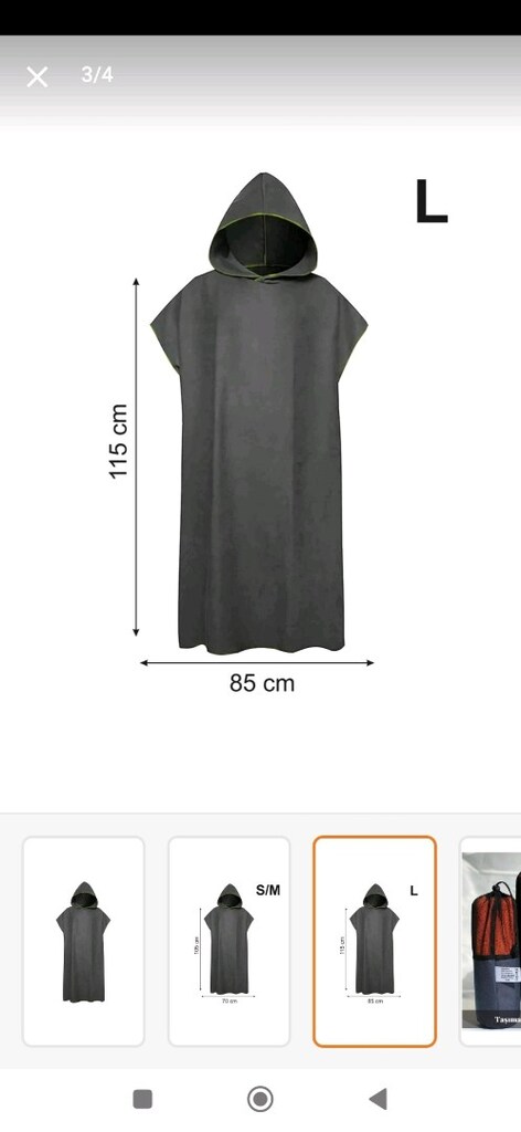 Unisex Mikrofiber Surf Panço Plaj Havlusu Kapüşonlu – Mavi – L Beden - 7
