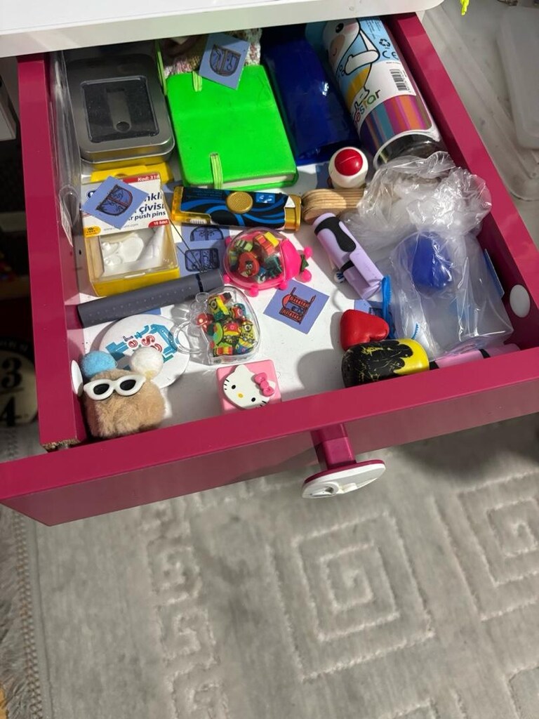 çilek mobilya kitaplıklı çalışma masası - 10