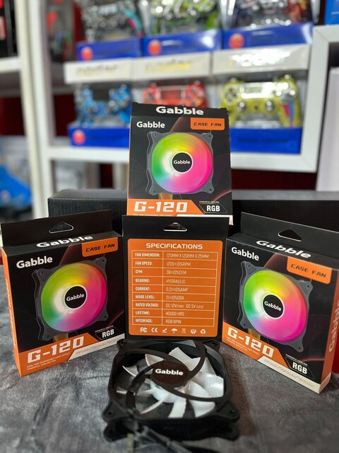 Gabble G-120 RGB 120mm Kasa Fanı – Gaming PC Soğutucu Fan