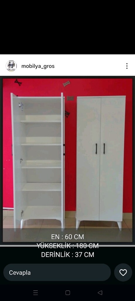 3 kapaklı dolap sıfır paketli ürünler satiyorum her rengi modeli var e - 9