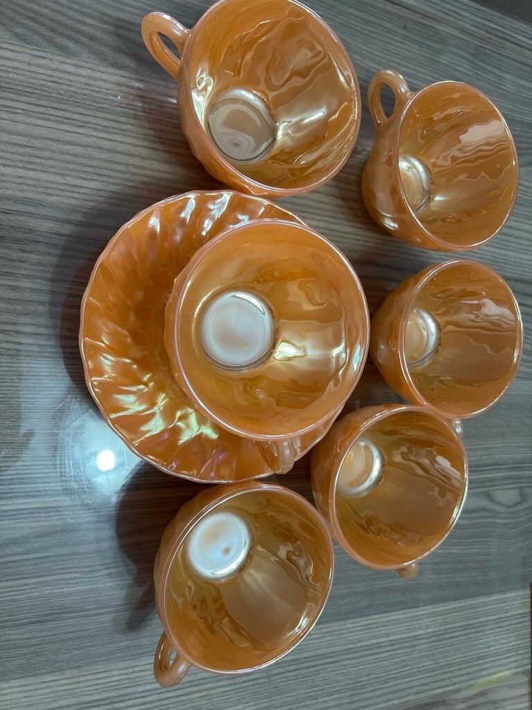 vintage Mexico nostaljik kahve fincanı 6 kişilik - 5