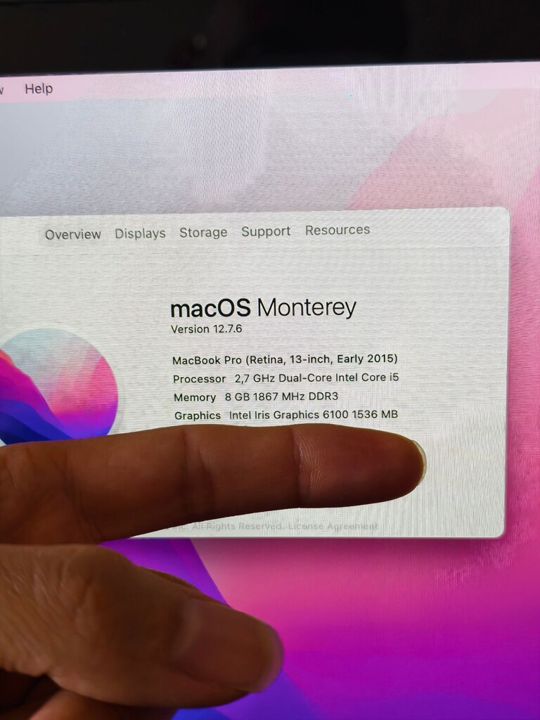 MACBOOK PRO 2015 - İ5 - 2K RETİNA EKRAN - 256 GB SSD - 8 GB RAM - 8
