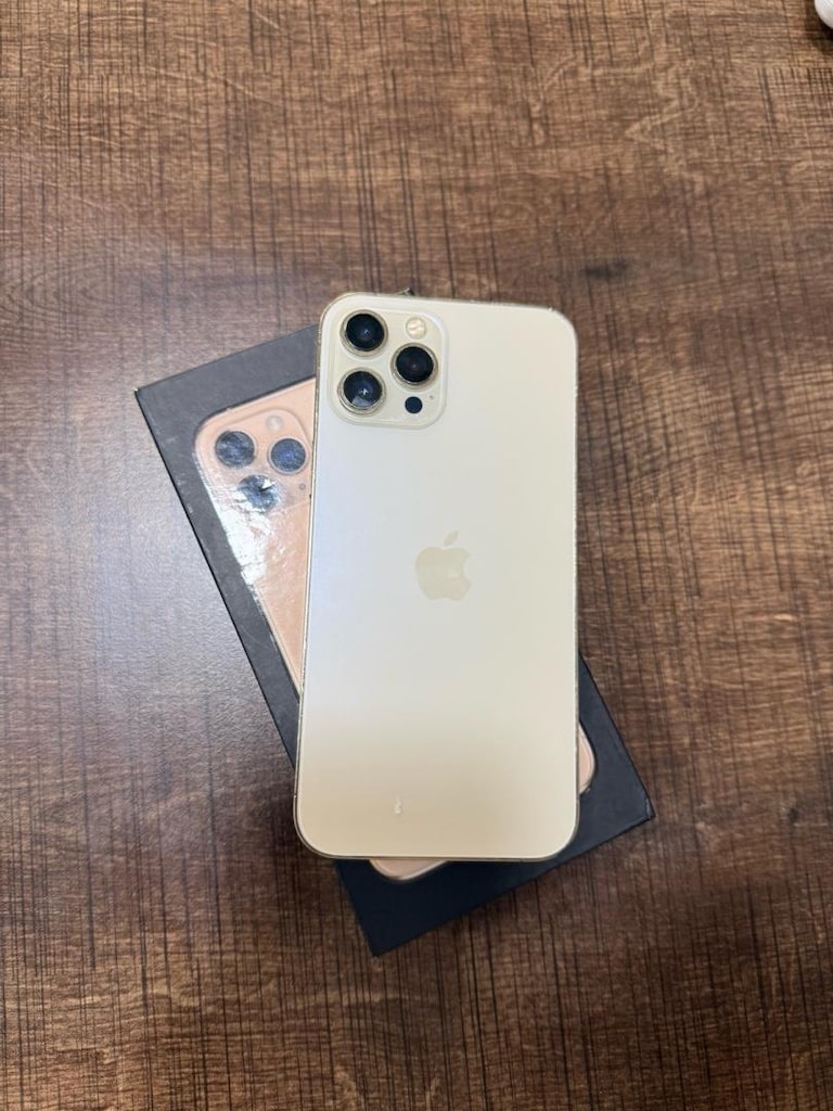 İPHONE 12 PRO MAX 128 GB GOLD YD PİL 100 EKRAN ORJİNAL - 4