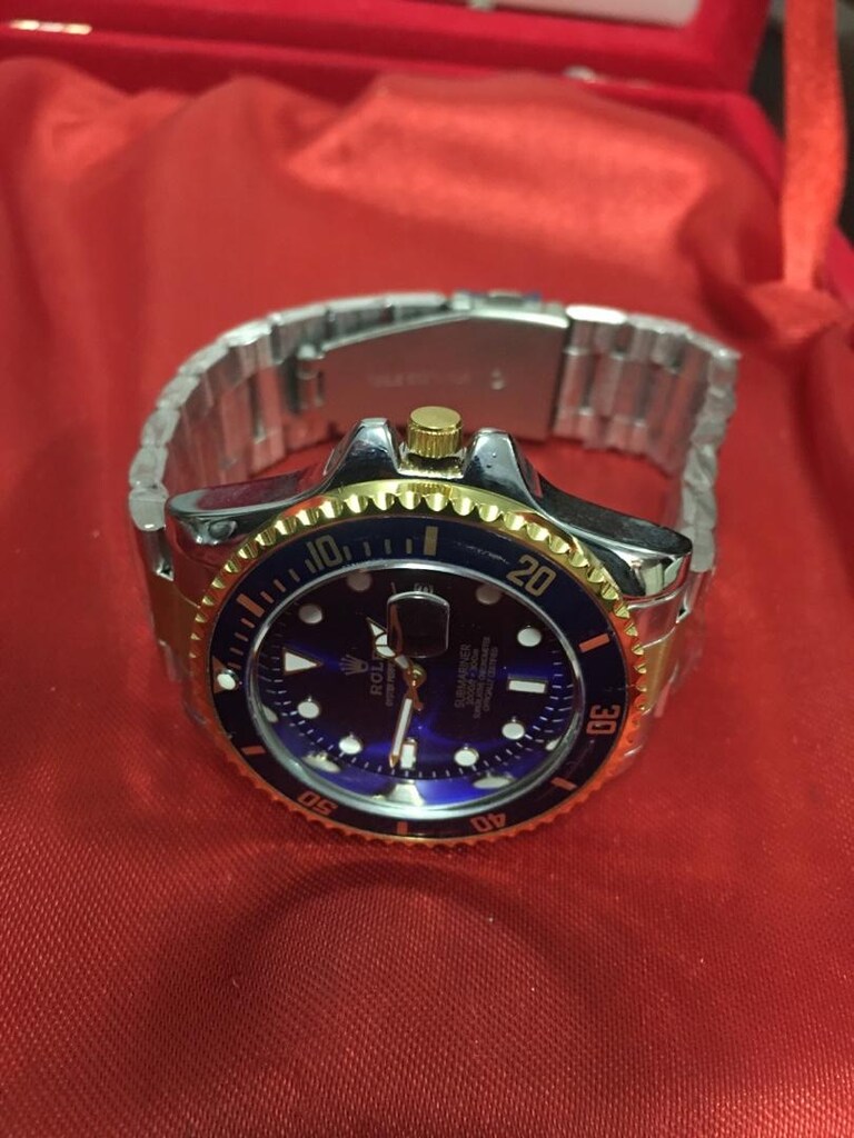 Rolex Submariner mavi kadranlı modern klasik Erkek kol Saati - 8