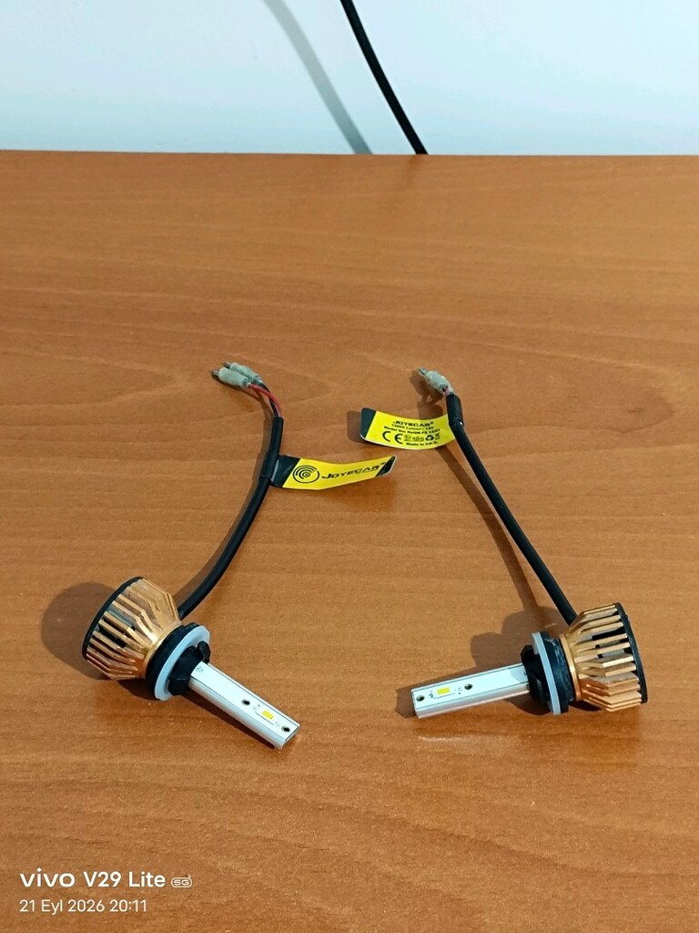 2 ADET H1 LED FANLI 1200 LÜMEN - 12V - 4