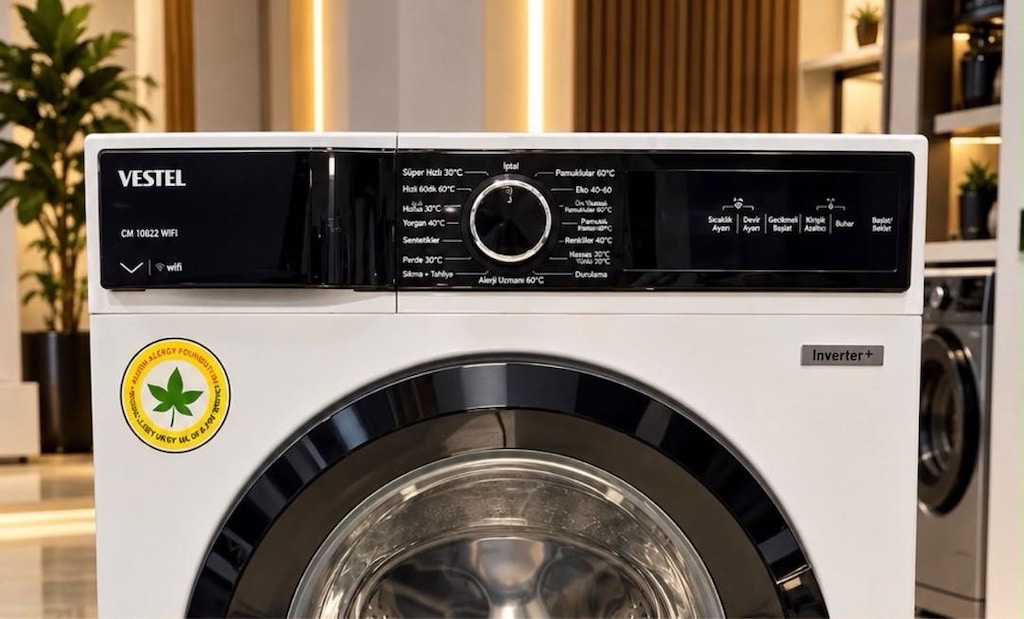 Vestel marka 10kg çamaşır makinesi A+++ enerji tasaruflu - 2