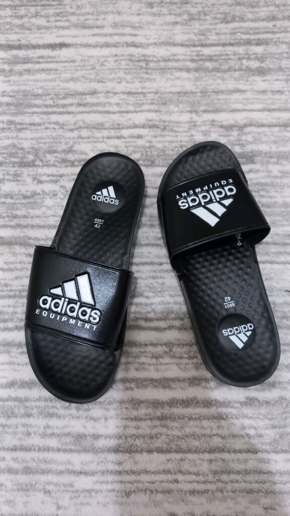 Adidas Siyah Terlik Rahat ve Şık Yazlık Model - 6