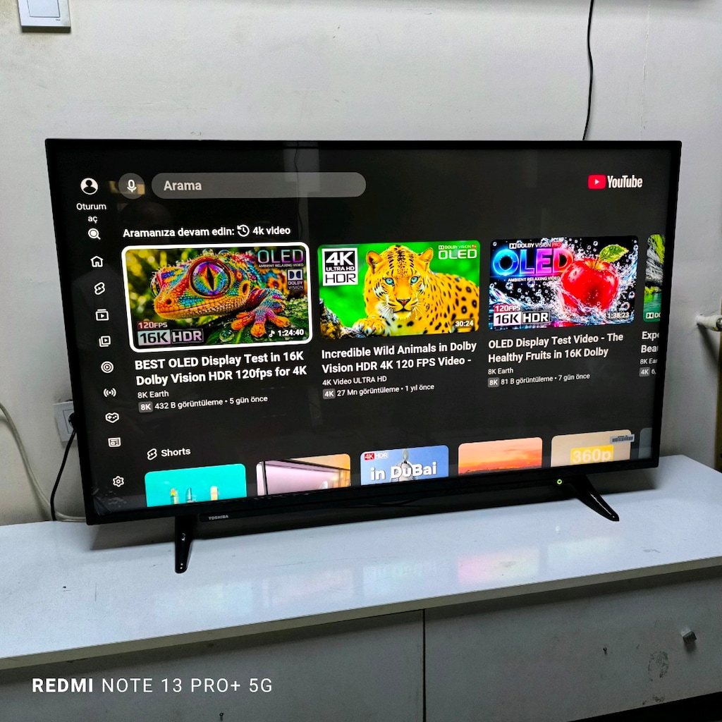 Toshiba 127 Ekran 4K Android jelatini üstünde Tertemiz Televizyon - 7