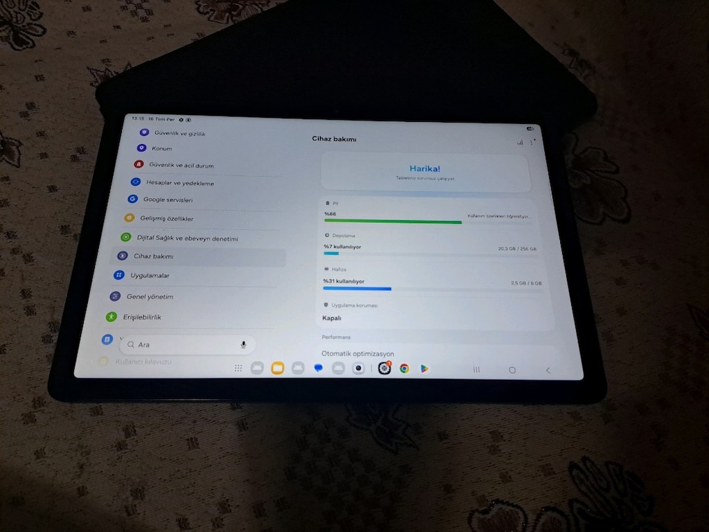 SIFIRDAN FARKSIZ YURTİÇİ 16AY GARANTİLİ 256GB8RAM 11İNÇ SAMSUNG A9PLUS - 7