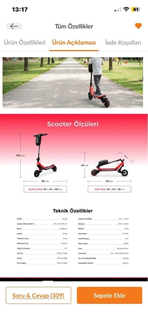 ONVO elektrikli scooter - 6