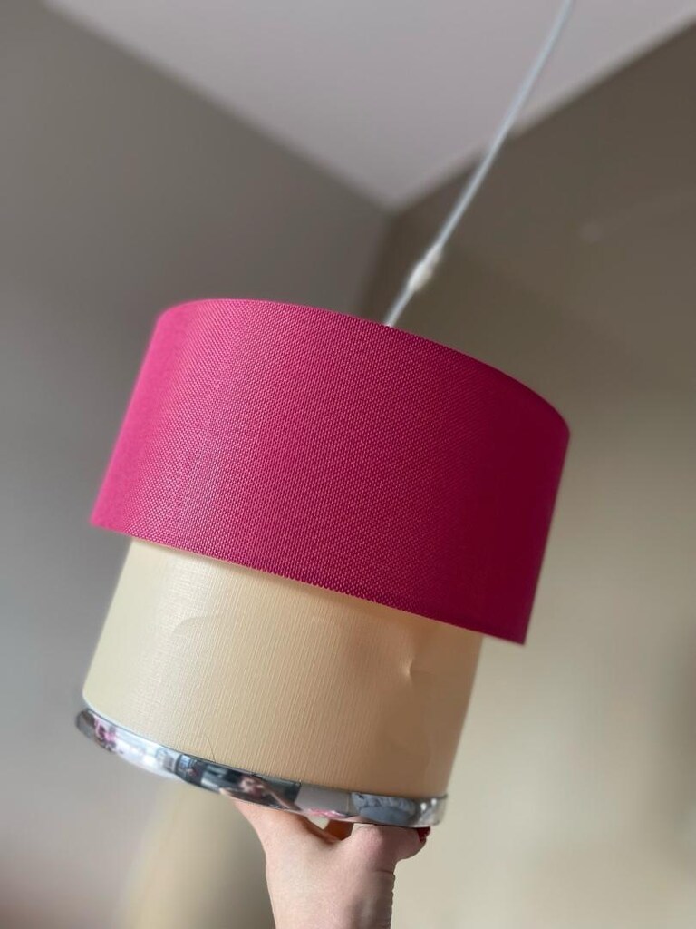 2 adet!!!vintage tarzı aydınlatma ve modern pembe krem aydınlatma - 2