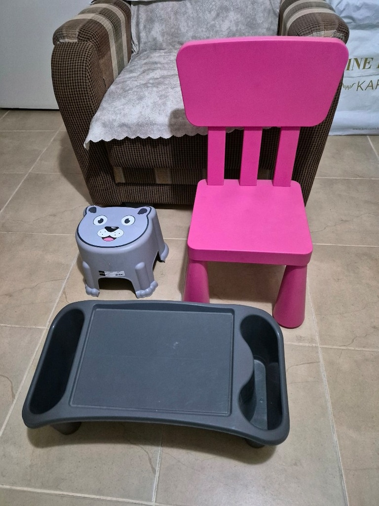 çocuk sandalye, tabure ve yemek sehpası yada notebook stand - 2