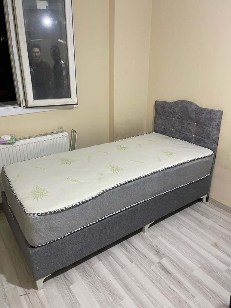 tek kişilik baza yatak başlık sıfır - 2