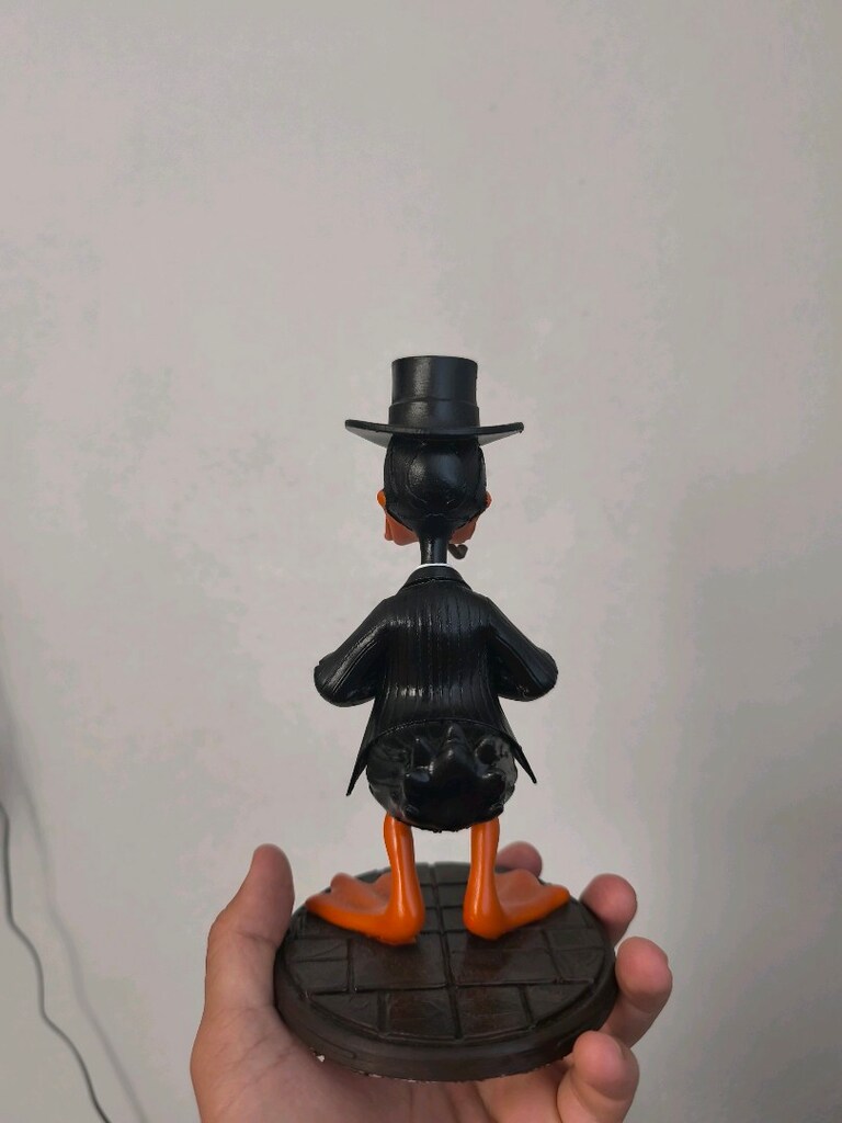 Premium Özel Yapım Daffy Duck Figürü - Astar + El Boyaması + Vernikli - 3