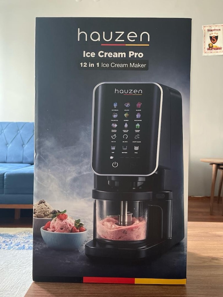 Hauzen Ice Cream Pro 12 In 1 Dondurma Makinesi – Sıfır/Kutulu