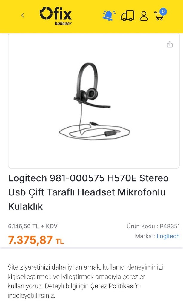 Logitech H570e head set stereo kulaklık - 4