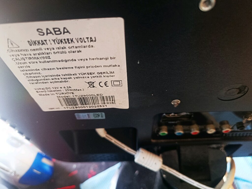 SABA LED HDMI VGA USB Monitör& TV 17" - 11