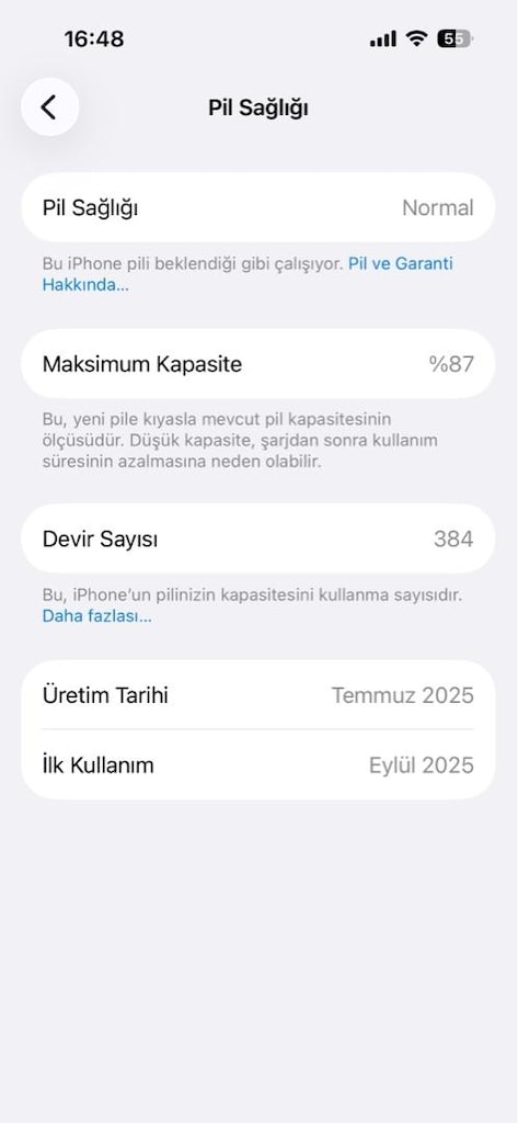 İphone 15 128GB 15 ay garantili