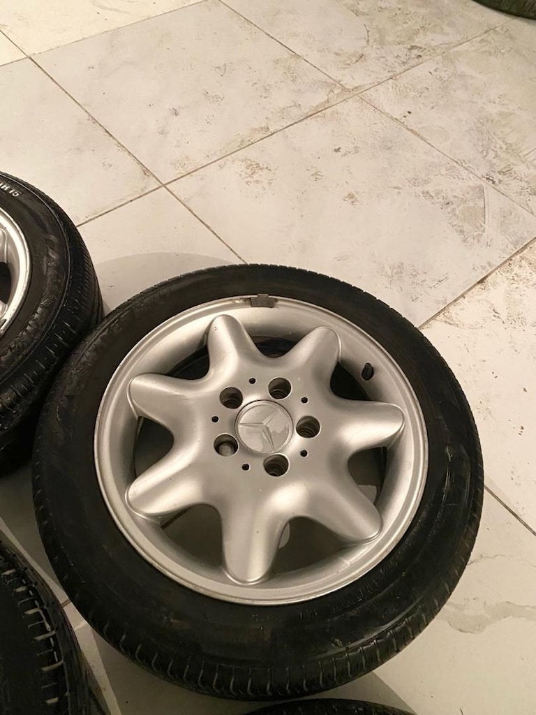15 inc 5x112 mercedes çelik jant lastik takımı - 4