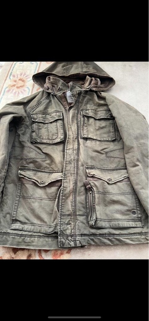 kaban mavi asker parka süper yeni gibi - 2